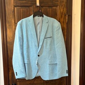 Sky Blue Men's Single-Breasted Sport Coat
